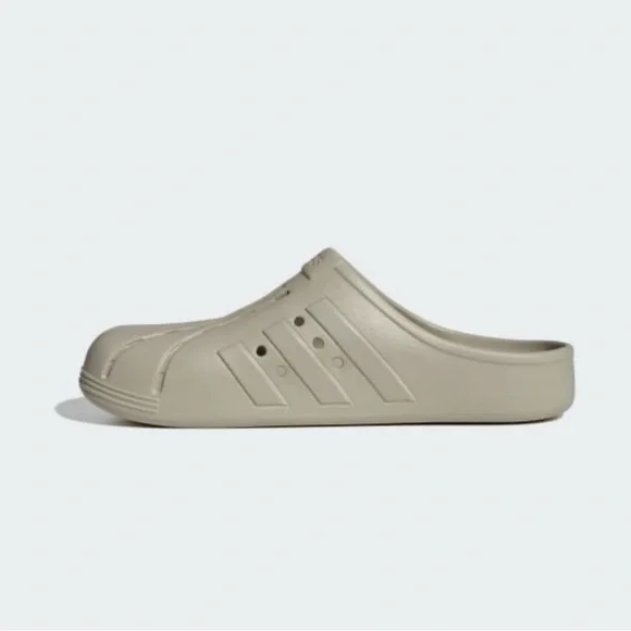 Adidas Adilette Clogs Sportswear Sandles Slides Putty Grey Unisex - Picture 6 of 10